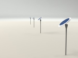 Flower Solar Street Lamp concept keeps streets illuminated in an eco way