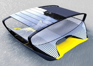 Foldable Float Catamaran is a Solar-Powered Summer Retreat