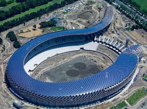 Solar-powered ‘dragon’ stadium in Taiwan
