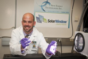 New Energy Technology’s Spray-On Solar Cells Applied on Flexible Plastic Material