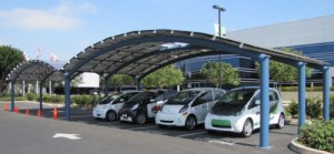 Mitsubishi Unveils Solar-Powered Vehicle Charging Station