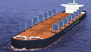 Solar Panels Act As Sails for Shipping Vessels