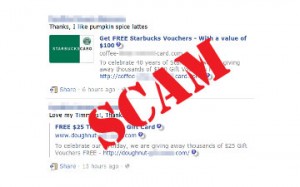 Warning Facebook Free Starbucks and Tim Horton’s is a Scam